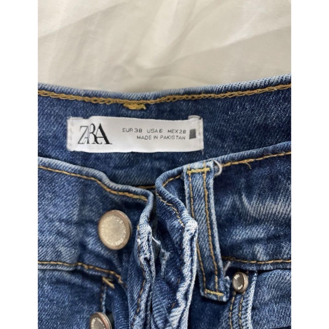 ZARA(ザラ)のZARA ハイウエストストレートデニム レディースのパンツ(デニム/ジーンズ)の商品写真