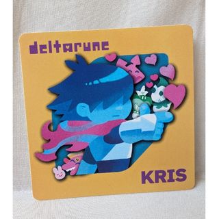 ゲーマー焼き　コースター　デルタルーン Deltarune クリス Kris(キャラクターグッズ)