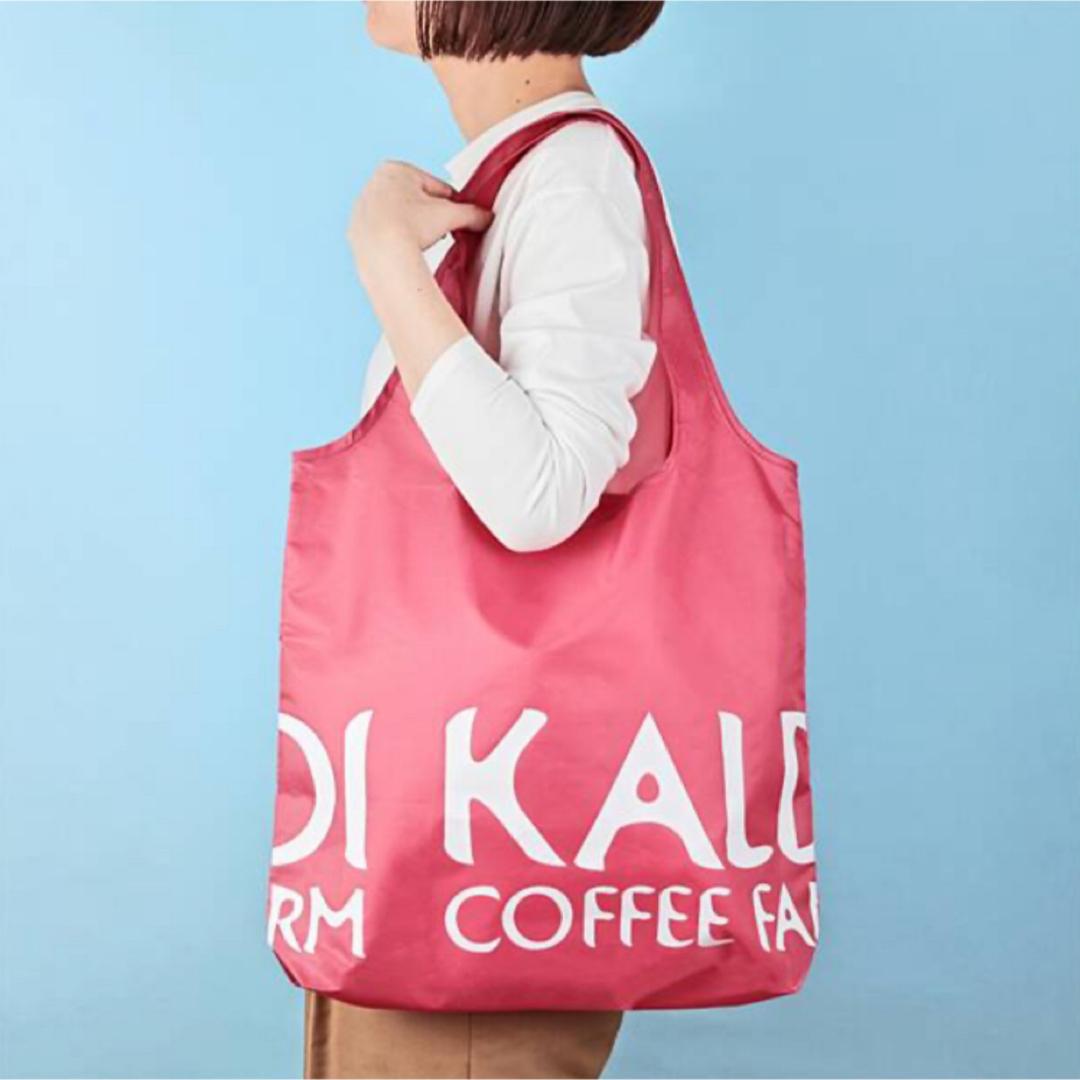 KALDI(カルディ)のオンラインストア限定 カルディ エコバッグ　スモーキーピンク レディースのバッグ(エコバッグ)の商品写真