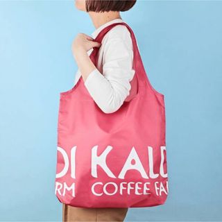 カルディ(KALDI)のオンラインストア限定 カルディ エコバッグ　スモーキーピンク(エコバッグ)