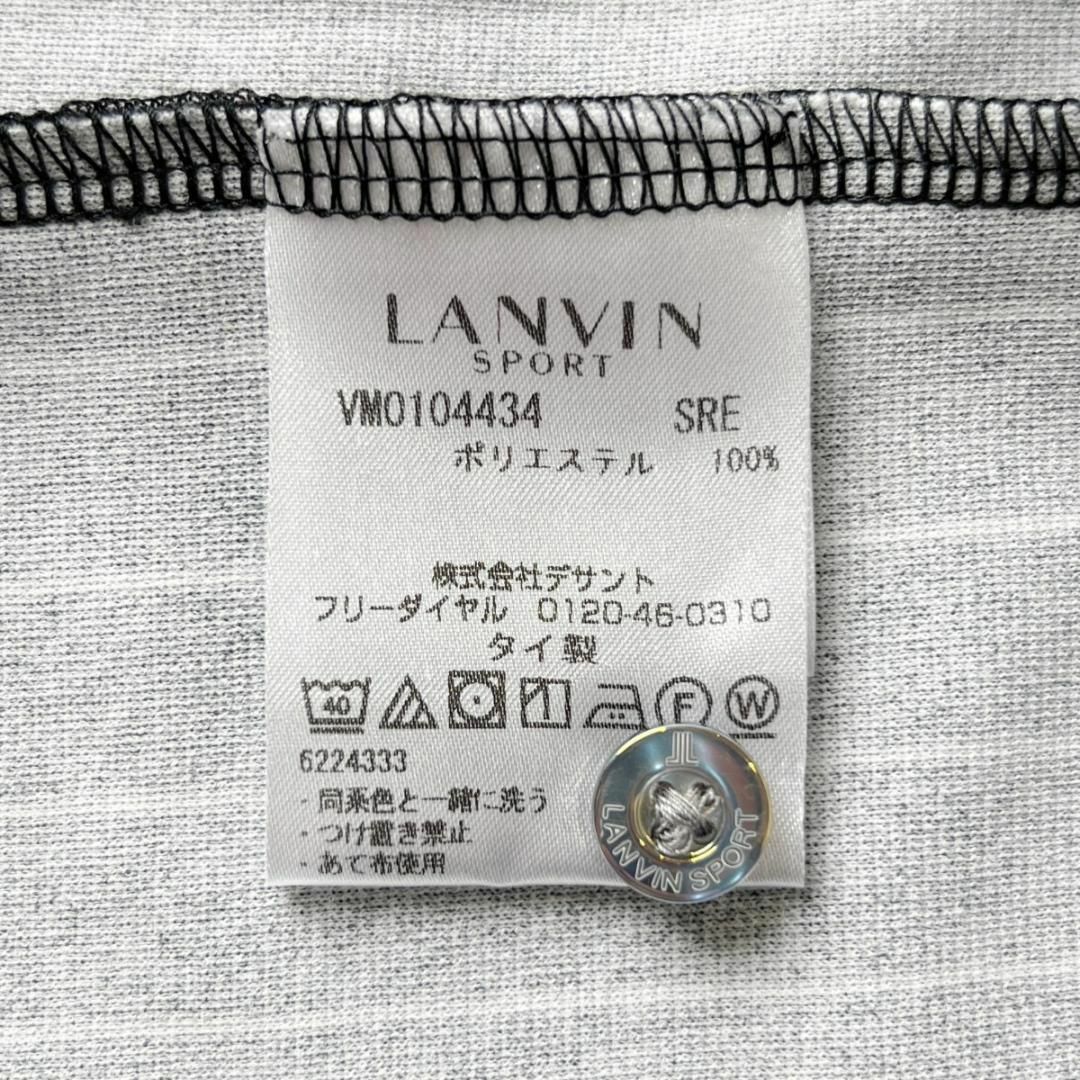 LANVIN(ランバン)の未使用級 ランバン スポール 長袖 ポロシャツ メンズ 40 (L)  黒 スポーツ/アウトドアのゴルフ(ウエア)の商品写真