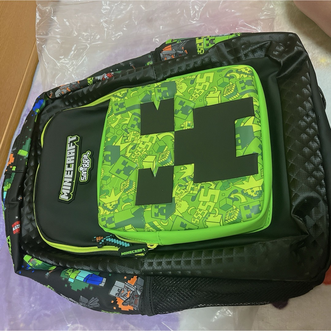 マイクラ　マインクラフト　リュック　バッグ　スミグル　smiggle 遠足　学校 キッズ/ベビー/マタニティのこども用バッグ(リュックサック)の商品写真