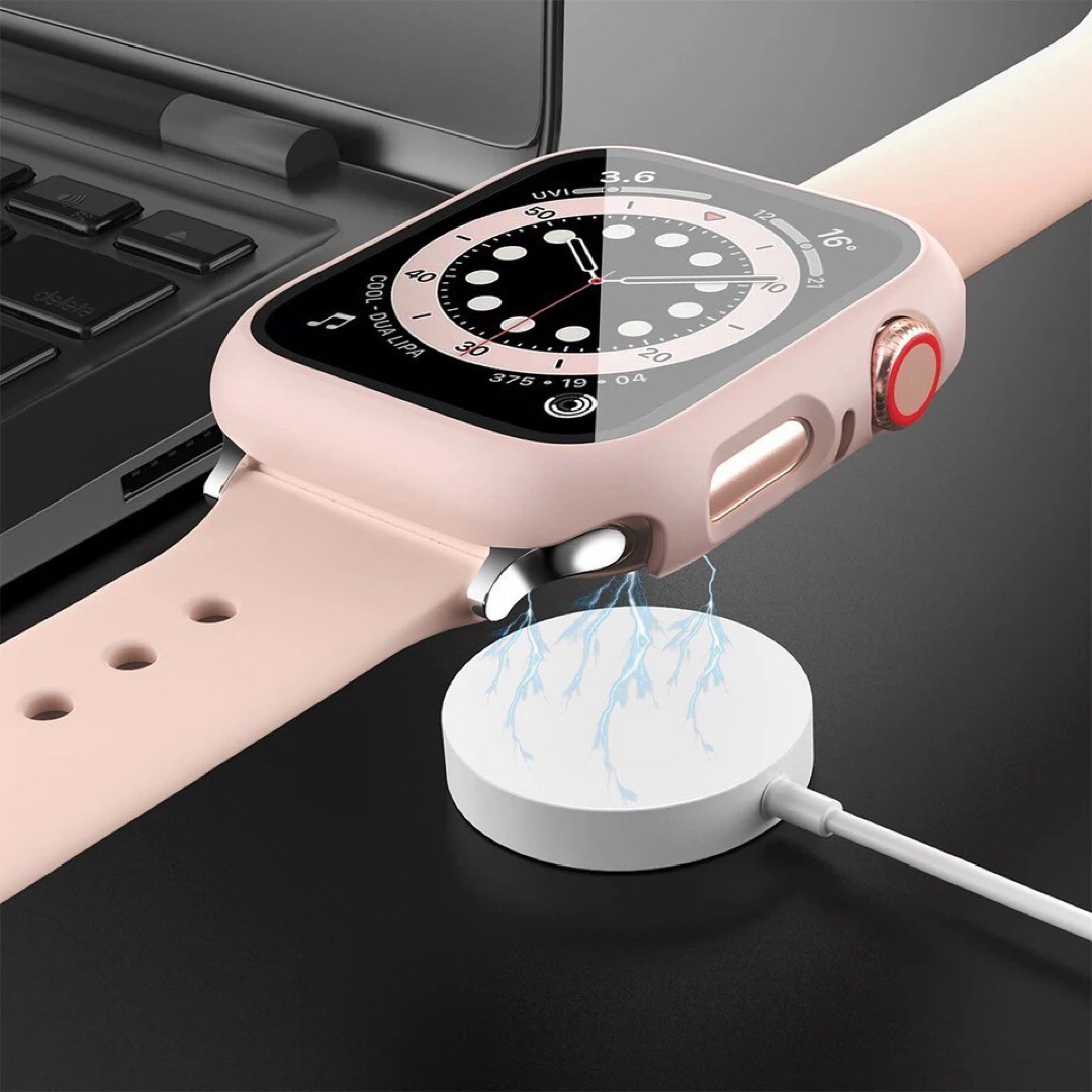 Apple watch series 表面カバー 40mm レッド スマホ/家電/カメラのスマホアクセサリー(モバイルケース/カバー)の商品写真