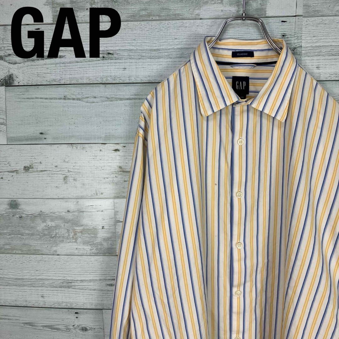 GAP(ギャップ)のGAP ギャップ マルチストライプ ロングスリーブ 長袖 ボタンダウンシャツ メンズのトップス(シャツ)の商品写真