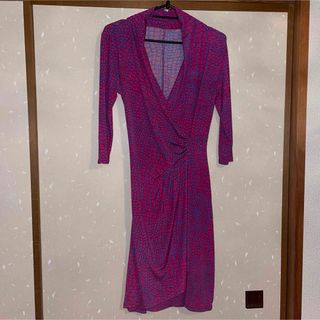 【SALE】purple rain クロコダイル柄ワンピース(ひざ丈ワンピース)