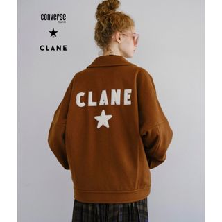 クラネ(CLANE)のクラネ コンバーストウキョウ コラボ ロゴパッチメルトンブルゾン (その他)