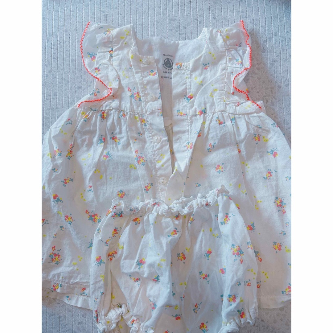 PETIT BATEAU(プチバトー)のプチバトー　チュニックセット キッズ/ベビー/マタニティのベビー服(~85cm)(シャツ/カットソー)の商品写真