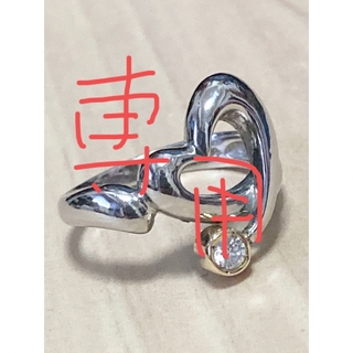 chiaki様 専用　プラチナ台 ハート型リング(リング(指輪))