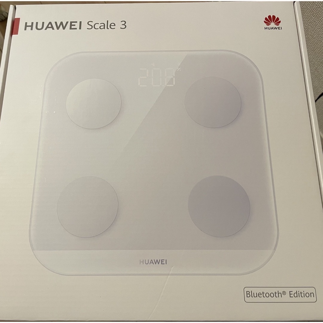 HUAWEI(ファーウェイ)のHUAWEI Scale 3 ファーウェイ　スマート体重計 スマホ/家電/カメラの美容/健康(体重計/体脂肪計)の商品写真