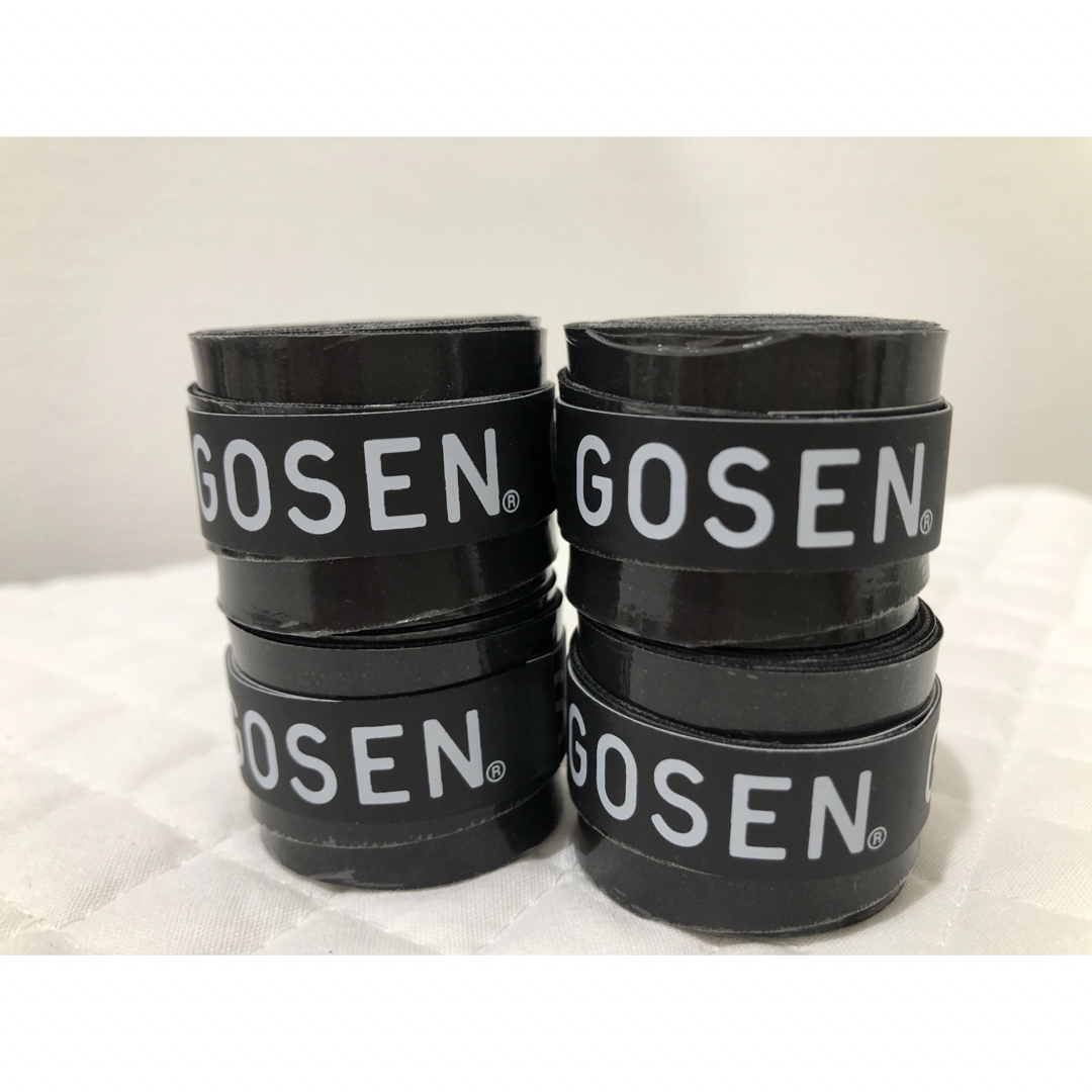 GOSEN(ゴーセン)のGOSEN グリップテープ 4個★迅速発送 黒 ゴーセンマイバチ✳︎色変更可 エンタメ/ホビーのエンタメ その他(その他)の商品写真