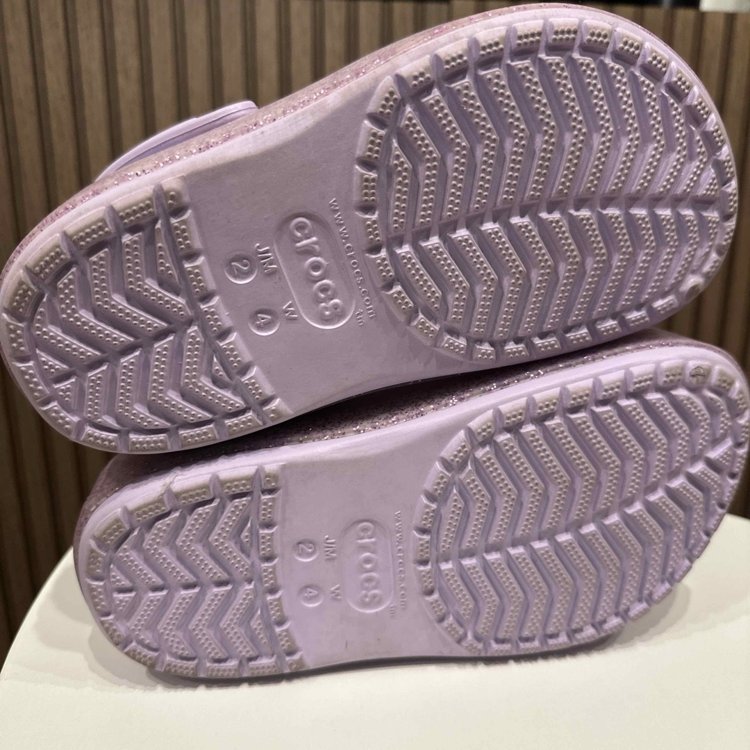 crocs(クロックス)の【美品】キッズ crocs 厚底   20cm キッズ/ベビー/マタニティのキッズ靴/シューズ(15cm~)(サンダル)の商品写真