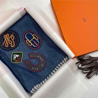 エルメス(Hermes)の新品　HERMESエルメス　カシミアマフラー 《カレッジ》(マフラー/ショール)