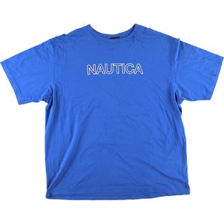 ノーティカ(NAUTICA)の古着 00年代 ノーティカ NAUTICA 両面プリント 半袖 ロゴTシャツ メンズXXL ヴィンテージ /eaa425305(Tシャツ/カットソー(半袖/袖なし))