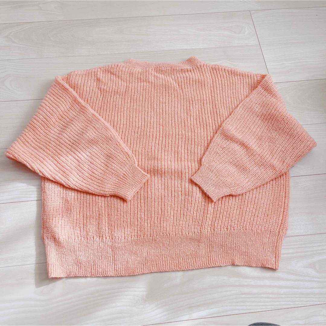 H&M(エイチアンドエム)のニット セーター オレンジ Ｈ＆Ｍ ゆったり Lサイズ シンプル 冬 レディースのトップス(ニット/セーター)の商品写真