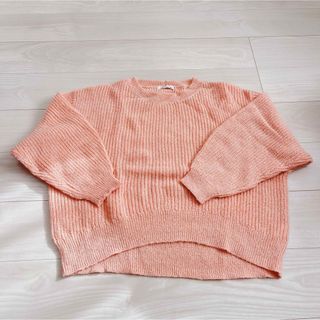 エイチアンドエム(H&M)のニット セーター オレンジ Ｈ＆Ｍ ゆったり Lサイズ シンプル 冬(ニット/セーター)