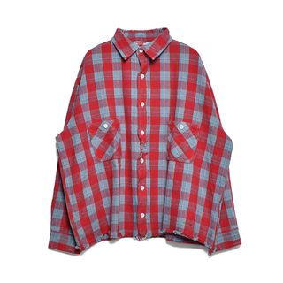 レディメイド(READYMADE)のSAINT Mxxxxxx  FRNL CHECK SHIRTS RED BLU(シャツ)