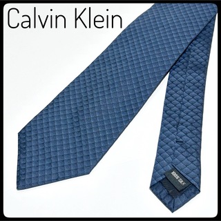 新品✨Calvin Klein カルバンクライン ネクタイ 入社式　ビジネス　紺