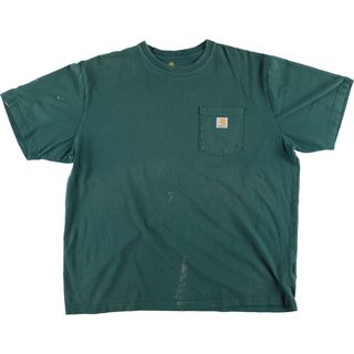 カーハート(carhartt)の古着 カーハート Carhartt ORIGINAL FIT 半袖 ワンポイントロゴポケットTシャツ メンズXXL /eaa425321(Tシャツ/カットソー(半袖/袖なし))