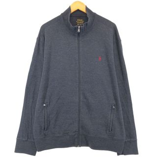 ラルフローレン(Ralph Lauren)の古着 ラルフローレン Ralph Lauren POLO RALPH LAUREN フルジップニットセーター メンズXXL /eaa413475(ニット/セーター)