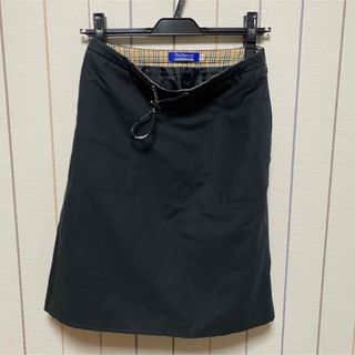 burberry blue label 膝丈スカート  レディース  黒　38