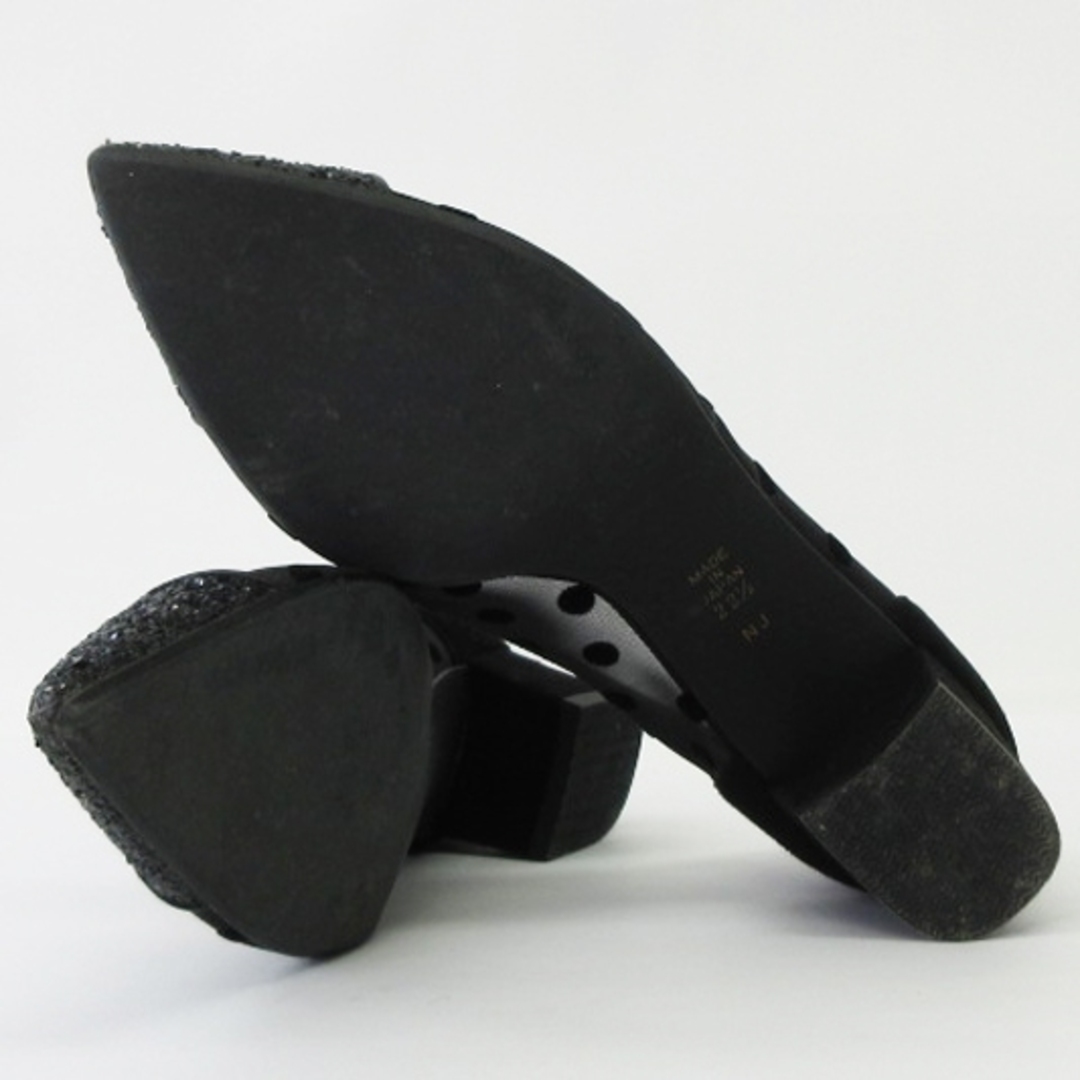 DIANA(ダイアナ)のダイアナ ドット チュール パンプス グリッター スエード 黒 22.5cm レディースの靴/シューズ(ハイヒール/パンプス)の商品写真