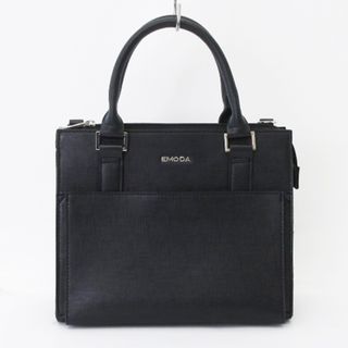 エモダ(EMODA)のエモダ EMODA 2way ショルダー ハンド バッグ レザー 黒 ブラック(ショルダーバッグ)