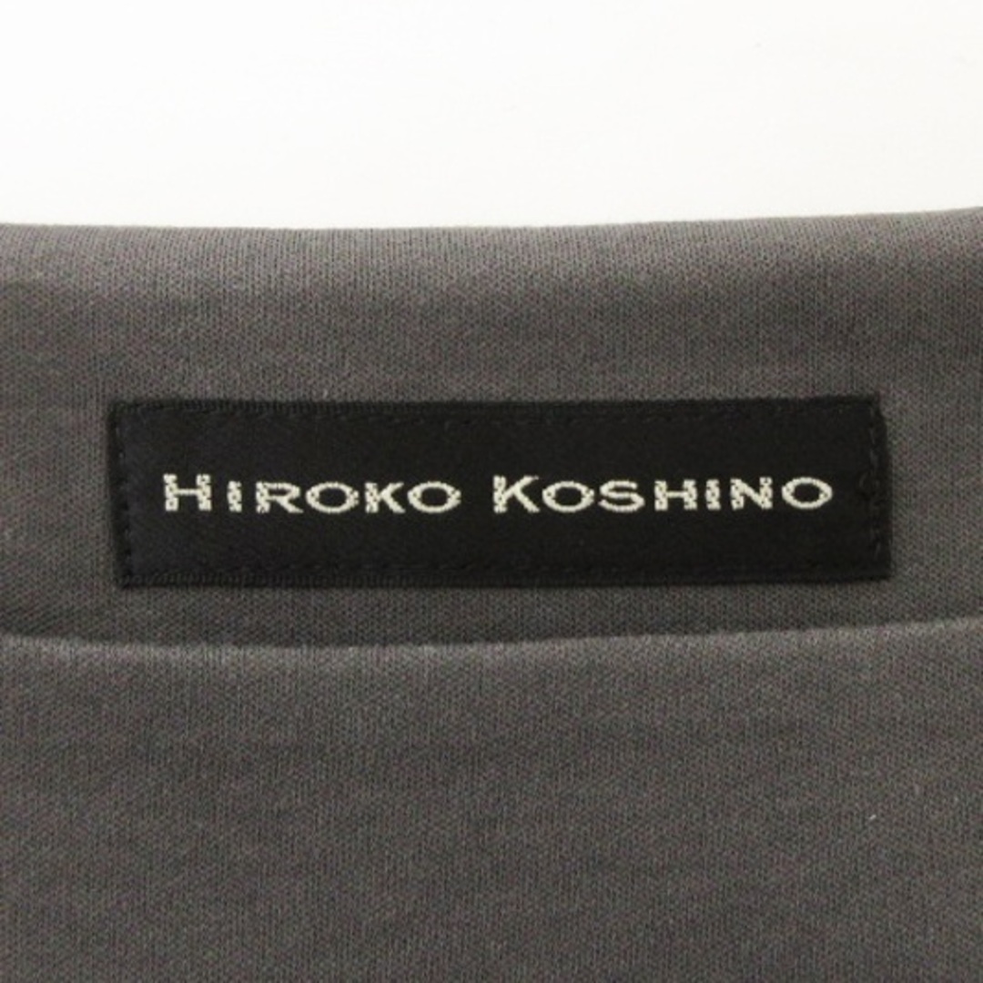 HIROKO KOSHINO(ヒロココシノ)のヒロココシノ プルオーバー チュニック ワンピース 長袖 グレー 38 レディースのトップス(チュニック)の商品写真