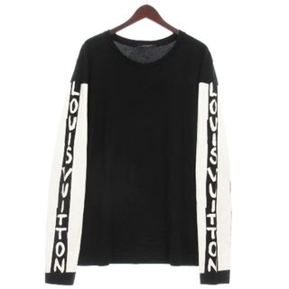 ルイヴィトン(LOUIS VUITTON)のルイヴィトン 18SS アーム ロゴ プリント Tシャツ 長袖 ブラック XL(Tシャツ/カットソー(七分/長袖))