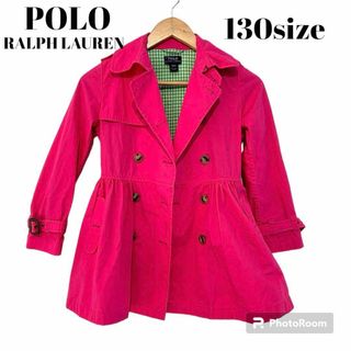 ポロラルフローレン(POLO RALPH LAUREN)の【kids】POLO RALPH LAUREN トレンチコート　130 ピンク(コート)