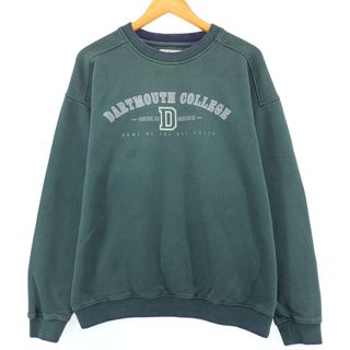 古着 ~90年代 GEAR FOR SPORTS DARTMOUTH ダートマス大学 カレッジスウェットシャツ トレーナー USA製 メンズL ヴィンテージ /eaa413360(スウェット)