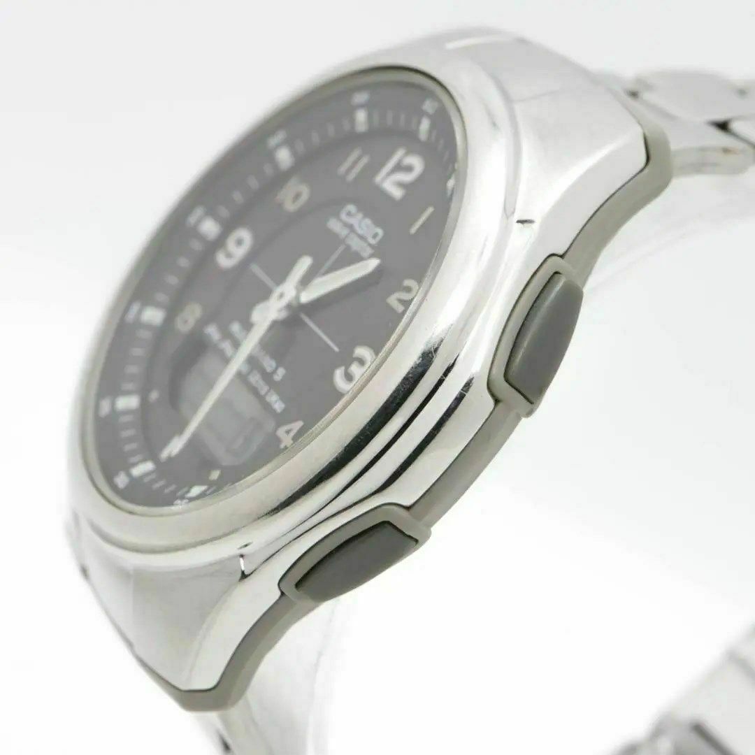 CASIO(カシオ)の《一点物》CASIO wave ceptor 腕時計 ブラック ソーラー s メンズの時計(腕時計(アナログ))の商品写真