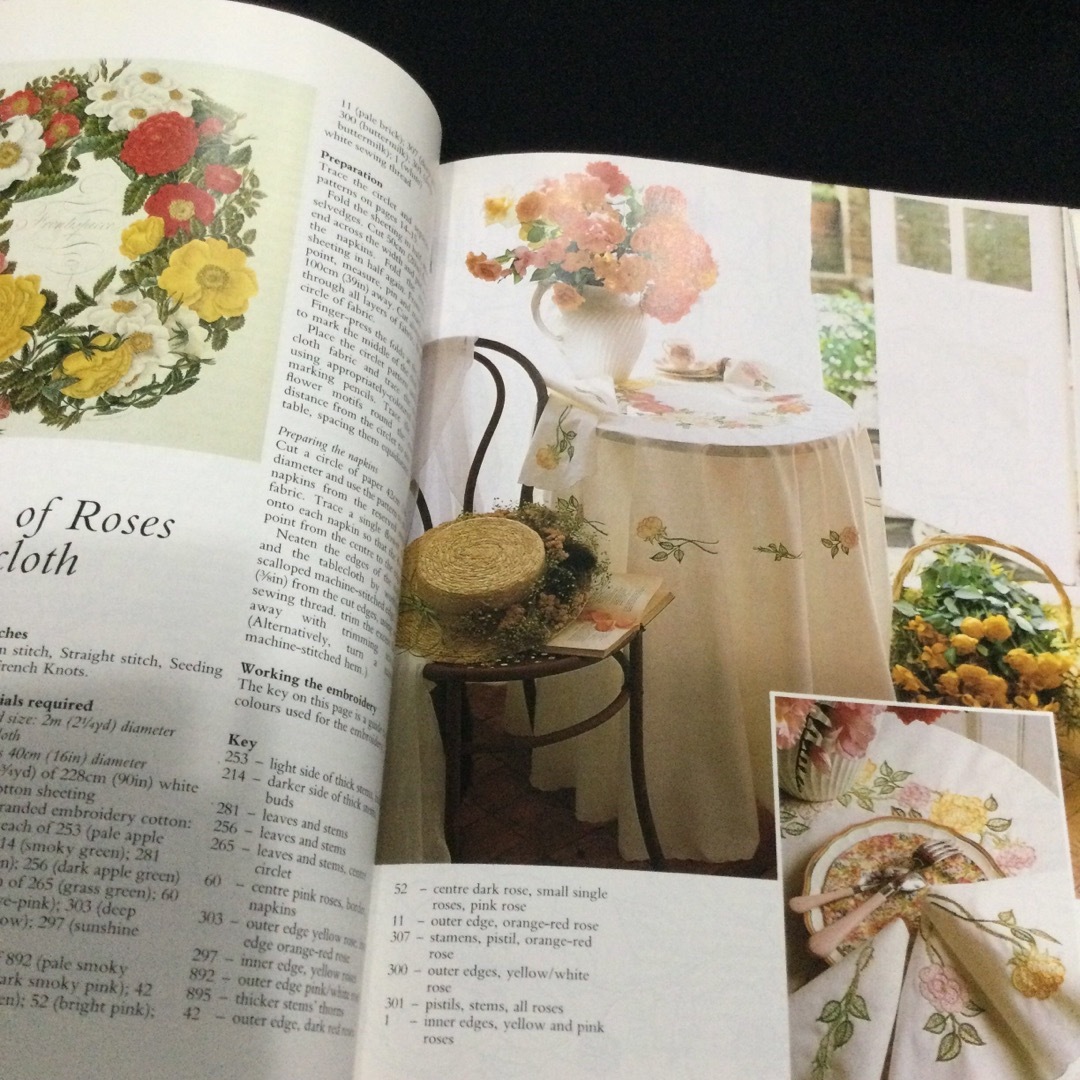 バラ　刺繍　洋書　図案集　クロスステッチ　刺しゅう　英語　Roses 薔薇　花 エンタメ/ホビーの本(洋書)の商品写真