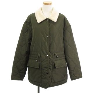 ザラ(ZARA)のザラ ZARA キルティングジャケット ブルゾン ボア フリース カーキ S(ブルゾン)