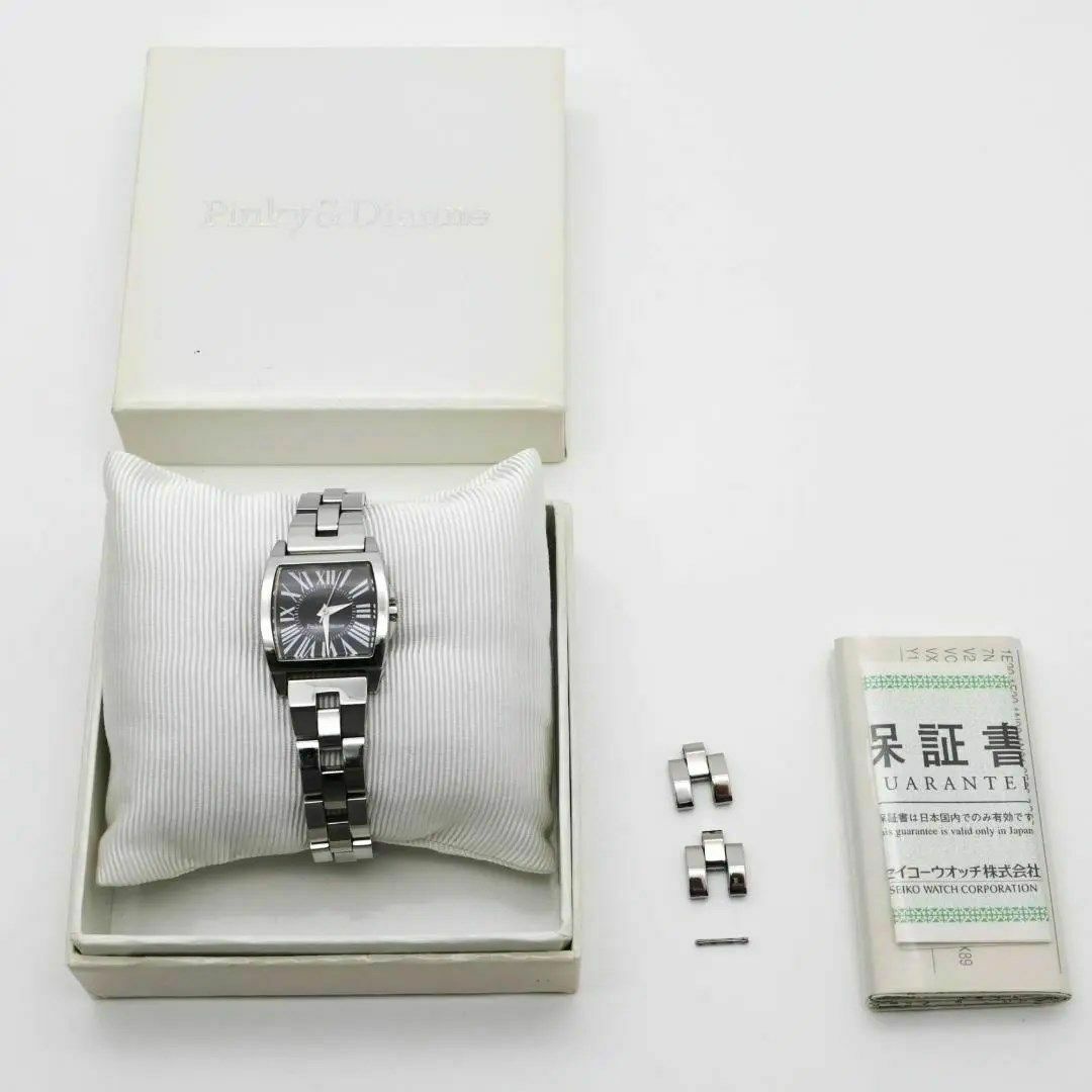 Pinky&Dianne(ピンキーアンドダイアン)の《美品》Pinky&Dianne 腕時計 ブラック レディース ロゴ クォーツe レディースのファッション小物(腕時計)の商品写真