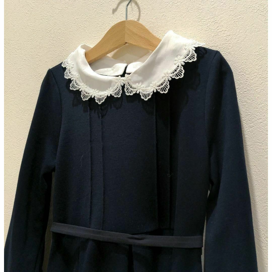 BEAMS(ビームス)のBEAMS mini 2WAY フォーマル 入学式 女の子 130cm ネイビー キッズ/ベビー/マタニティのキッズ服女の子用(90cm~)(ワンピース)の商品写真