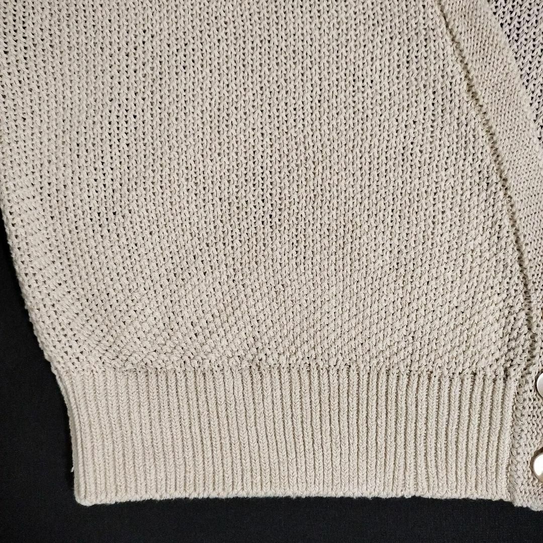 6 (ROKU)(ロク)のMESH V NECK KNIT CARDIGAN【BEIGE】6 (ROKU) レディースのトップス(カーディガン)の商品写真