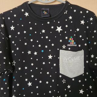 スボルメ(Svolme)のスボルメ 星柄マルチ ドット Tシャツ M 黒×灰×青 used(ウェア)