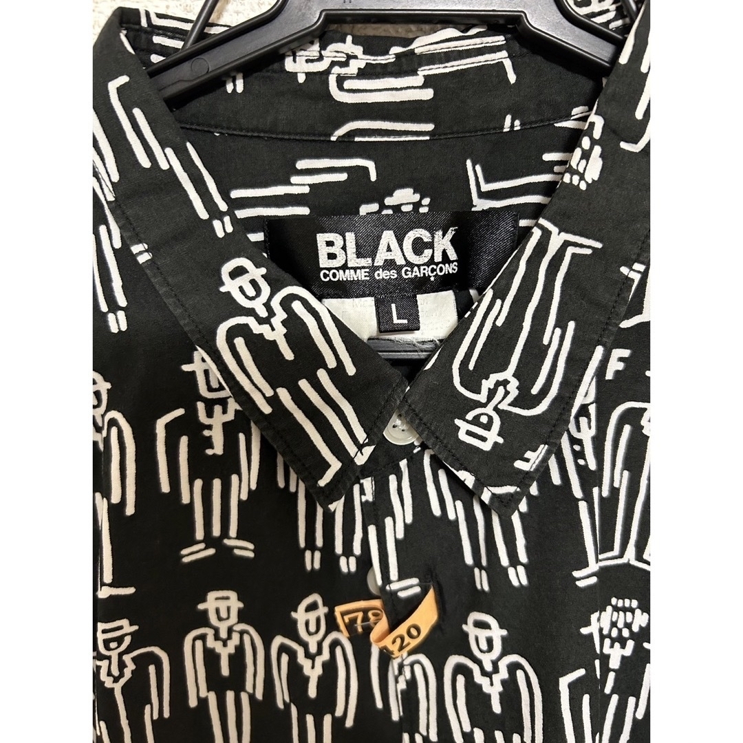 BLACK COMME des GARCONS(ブラックコムデギャルソン)の【値下げ】ブラックコムデギャルソン　柄シャツ メンズのトップス(Tシャツ/カットソー(七分/長袖))の商品写真