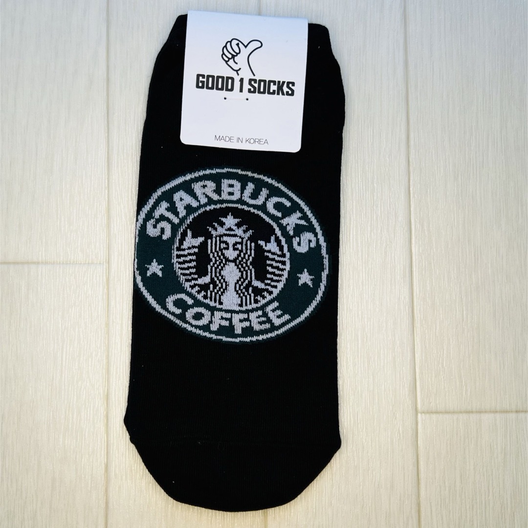 Starbucks(スターバックス)の韓国靴下☆レディースソックス☆フリーサイズ☆３色セット☆ショートソックス☆ レディースのレッグウェア(ソックス)の商品写真