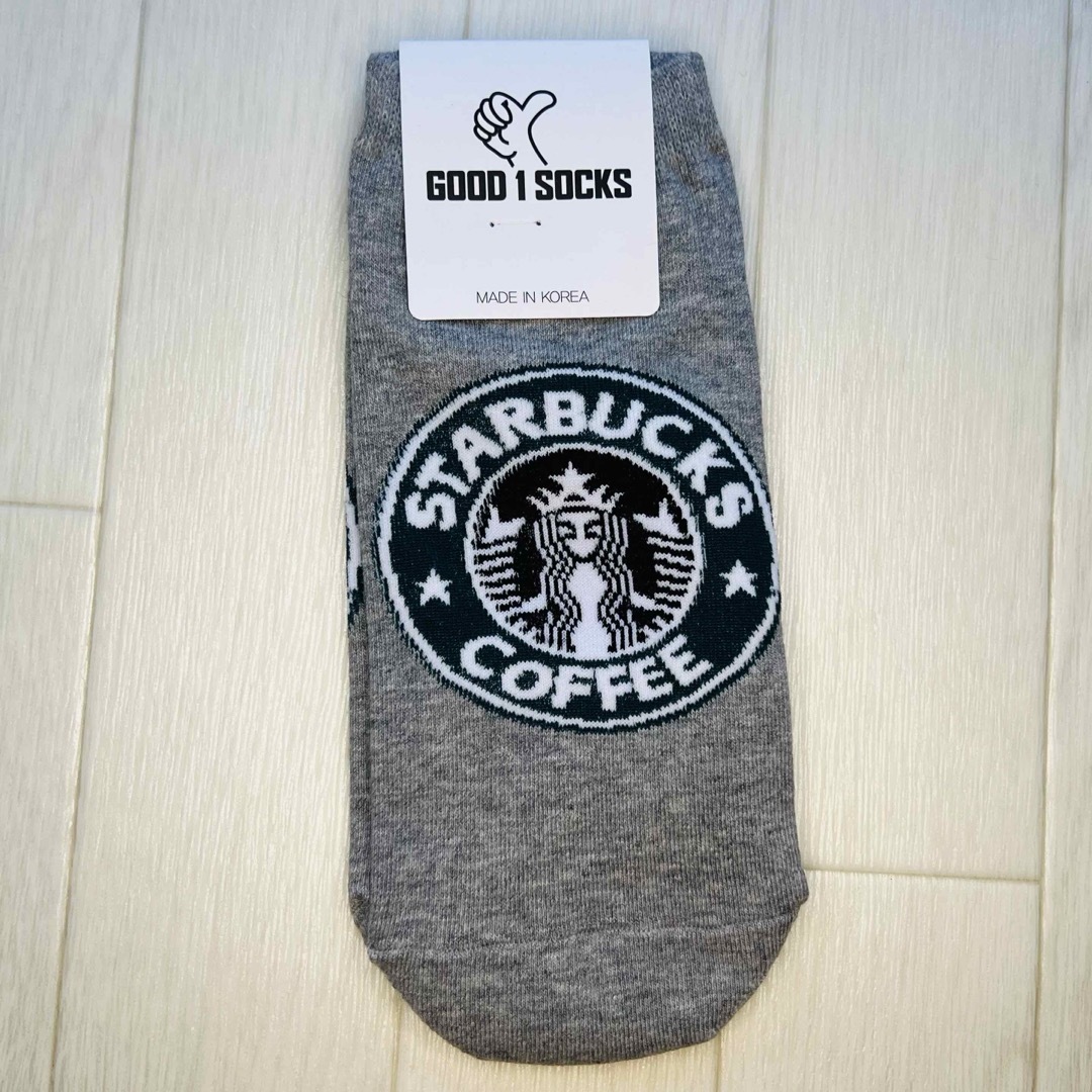 Starbucks(スターバックス)の韓国靴下☆レディースソックス☆フリーサイズ☆３色セット☆ショートソックス☆ レディースのレッグウェア(ソックス)の商品写真