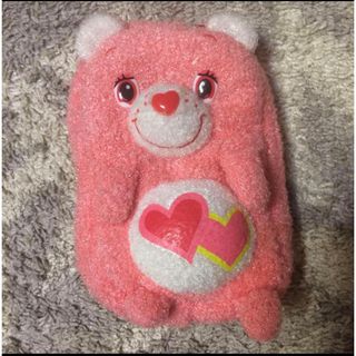 ケアベア(CareBears)のケアベア ポーチ ラブアロットベア ピンク ハート デジカメケース(キャラクターグッズ)