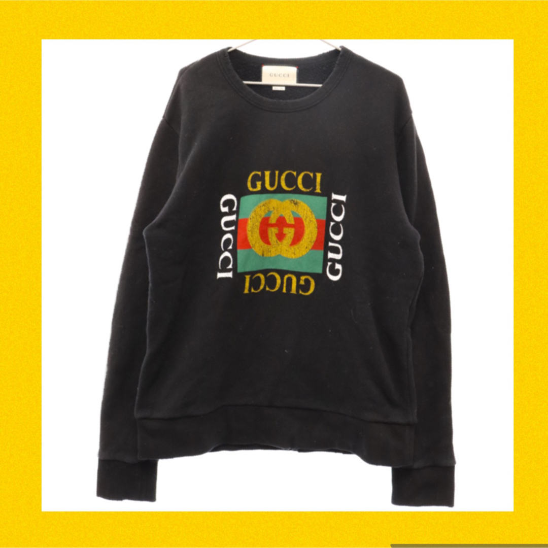 Gucci(グッチ)の本物 gucci ロゴ スウェット used加工 tシャツ スニーカーパーカー  メンズのトップス(スウェット)の商品写真