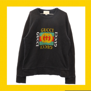グッチ(Gucci)の本物 gucci ロゴ スウェット used加工 tシャツ スニーカーパーカー (スウェット)