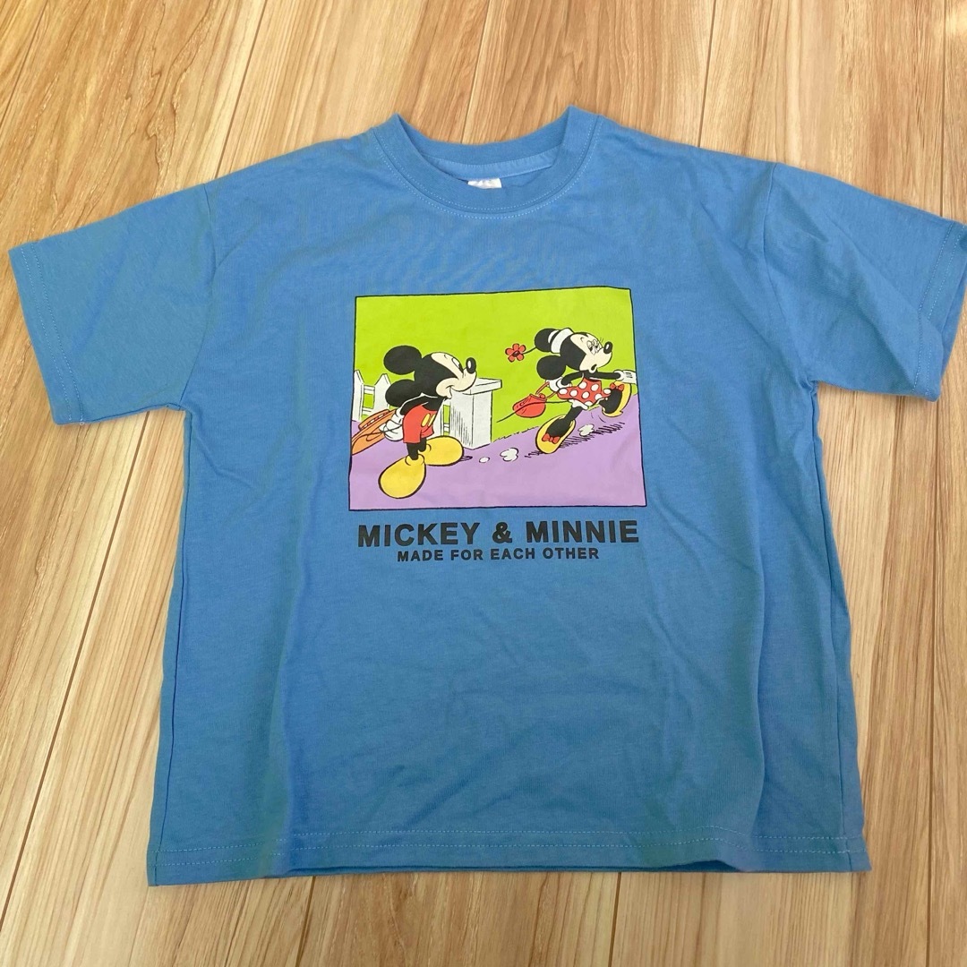 しまむら(シマムラ)のミッキー　ミニー　Tシャツ　半袖　リトルシー キッズ/ベビー/マタニティのキッズ服男の子用(90cm~)(Tシャツ/カットソー)の商品写真