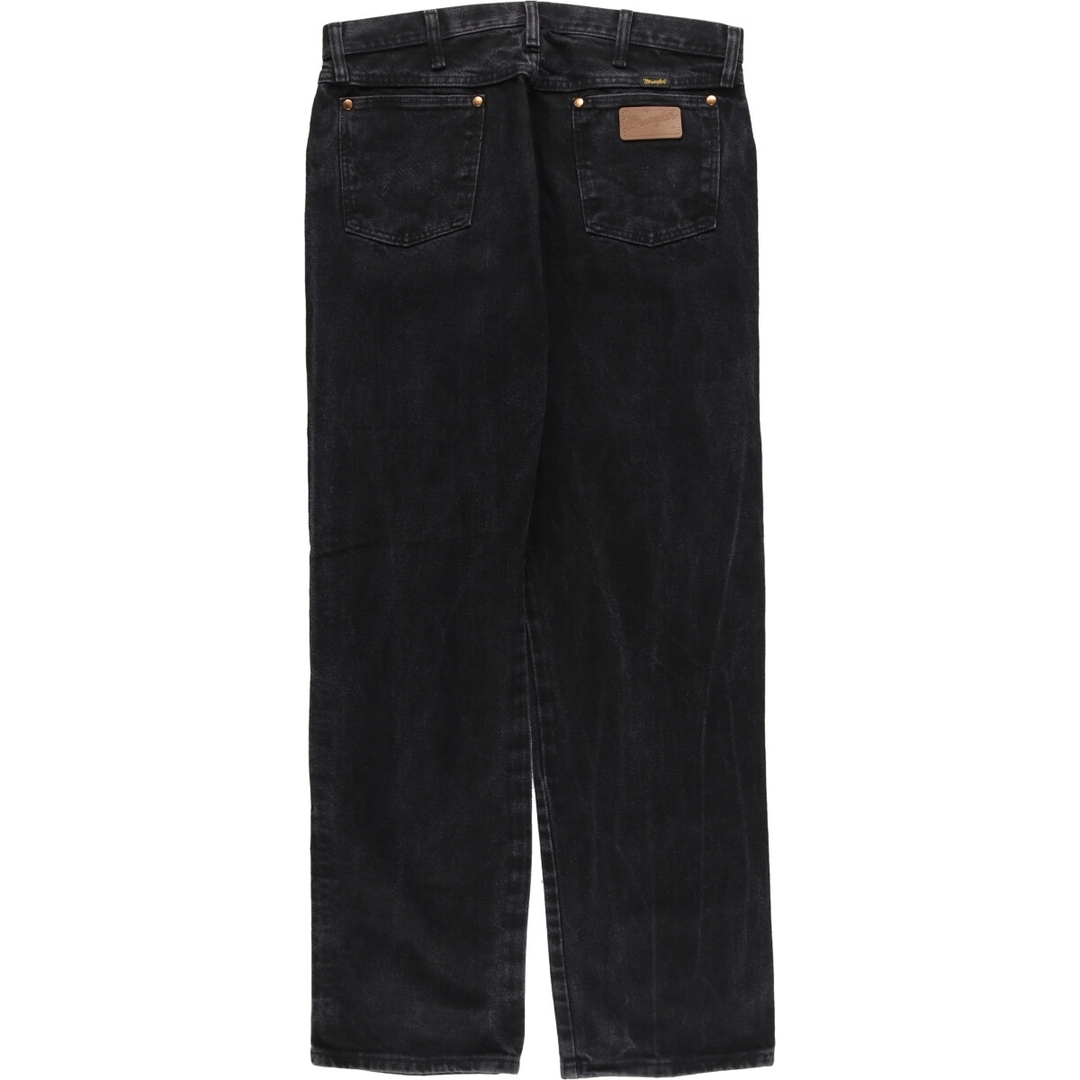 Wrangler(ラングラー)の古着 ラングラー Wrangler ブラックデニム ストレートデニムパンツ メンズw35 /eaa415491 メンズのパンツ(デニム/ジーンズ)の商品写真