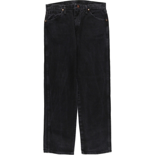 ラングラー(Wrangler)の古着 ラングラー Wrangler ブラックデニム ストレートデニムパンツ メンズw35 /eaa415491(デニム/ジーンズ)