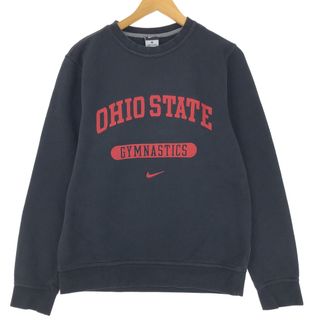 ナイキ(NIKE)の古着 ナイキ NIKE OHIO STATE オハイオ州立大学 カレッジスウェットシャツ トレーナー メンズS /eaa426311(スウェット)