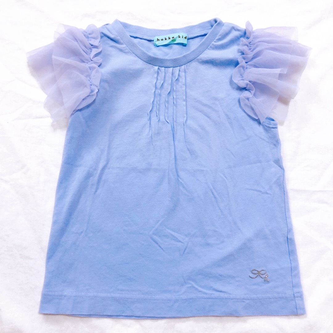 hakka kids(ハッカキッズ)のhakka kids / ハッカキッズ　シフォン袖　トップス　100cm キッズ/ベビー/マタニティのキッズ服女の子用(90cm~)(Tシャツ/カットソー)の商品写真