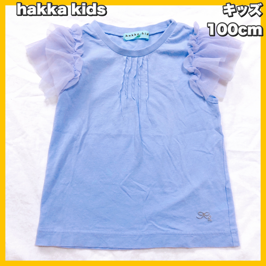 hakka kids(ハッカキッズ)のhakka kids / ハッカキッズ　シフォン袖　トップス　100cm キッズ/ベビー/マタニティのキッズ服女の子用(90cm~)(Tシャツ/カットソー)の商品写真