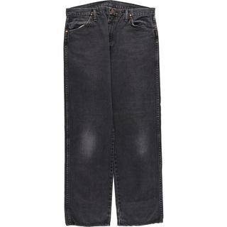 ラングラー(Wrangler)の古着 ラングラー Wrangler ブラックデニム ストレートデニムパンツ メンズw35 /eaa415486(デニム/ジーンズ)